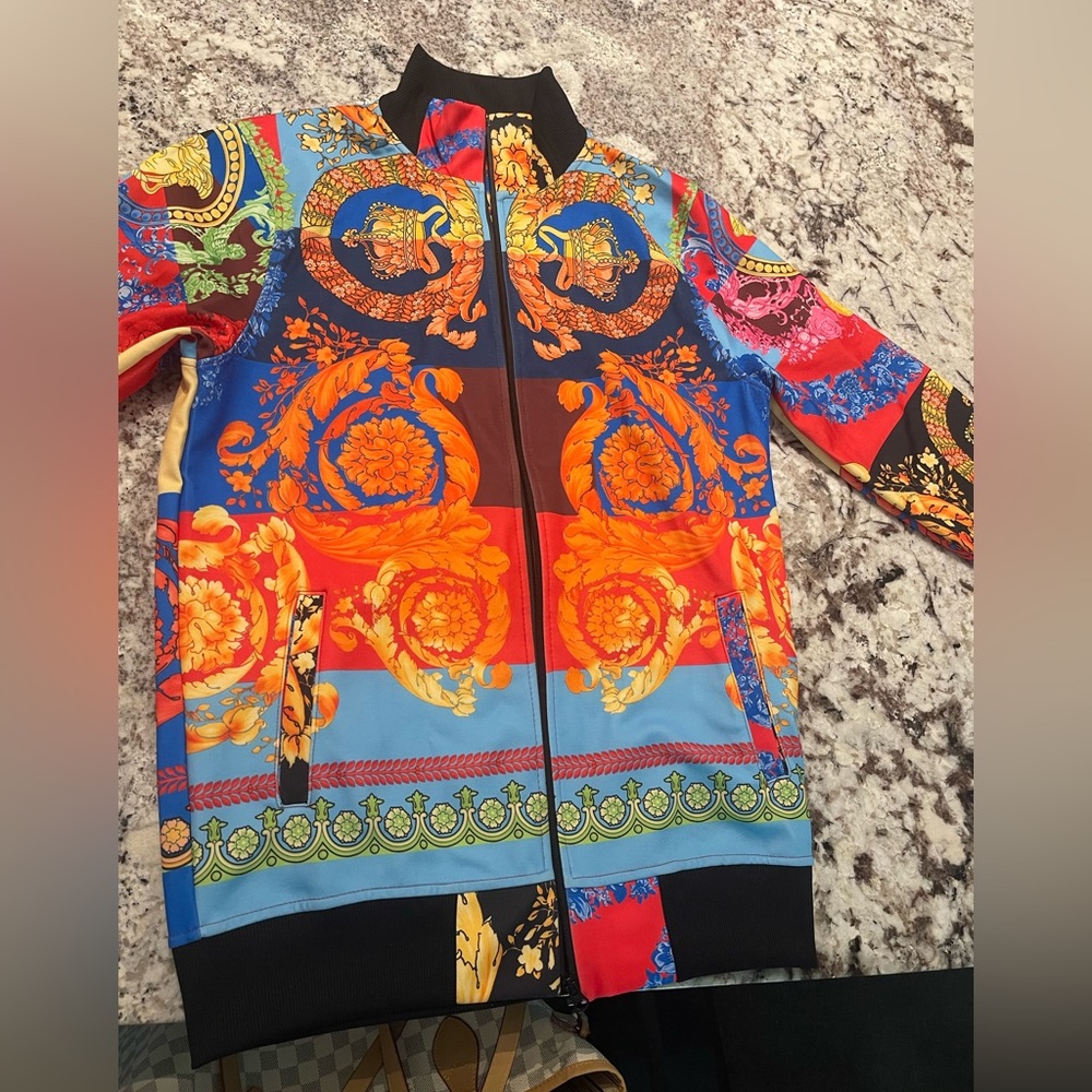 Versace zipper up lux jacket